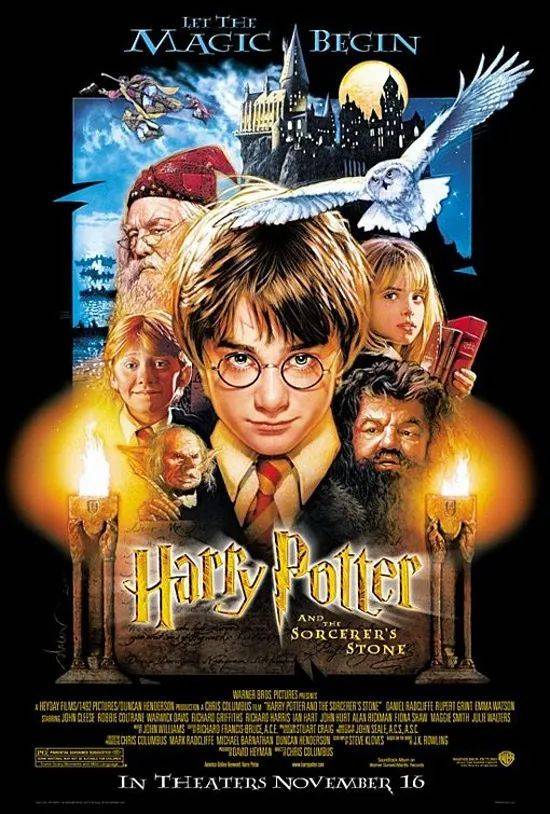 《哈利·波特与魔法石》（2001）海报<br>