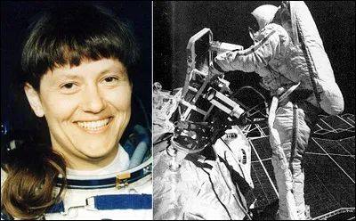 世界上第一位进行太空行走的女航天员萨维茨卡娅。<br label=图片备注 class=text-img-note>