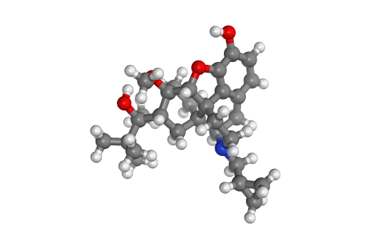 丁丙诺啡（Buprenorphine）3D分子结构，图片来源：NIH