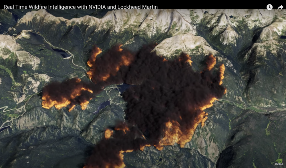 模拟山火场景 图源：NVIDIA Developer视频截图<br>
