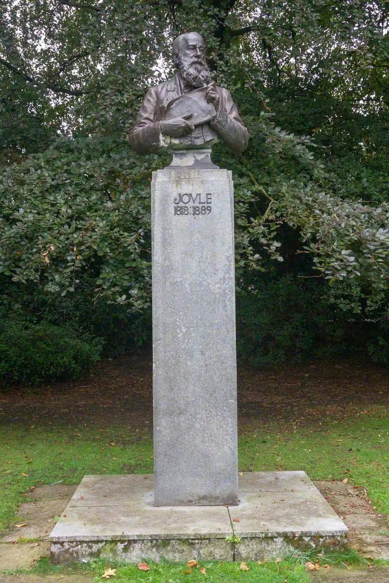 焦耳铜像（Worthington Park，曼彻斯特城郊）<br label=图片备注 class=text-img-note>
