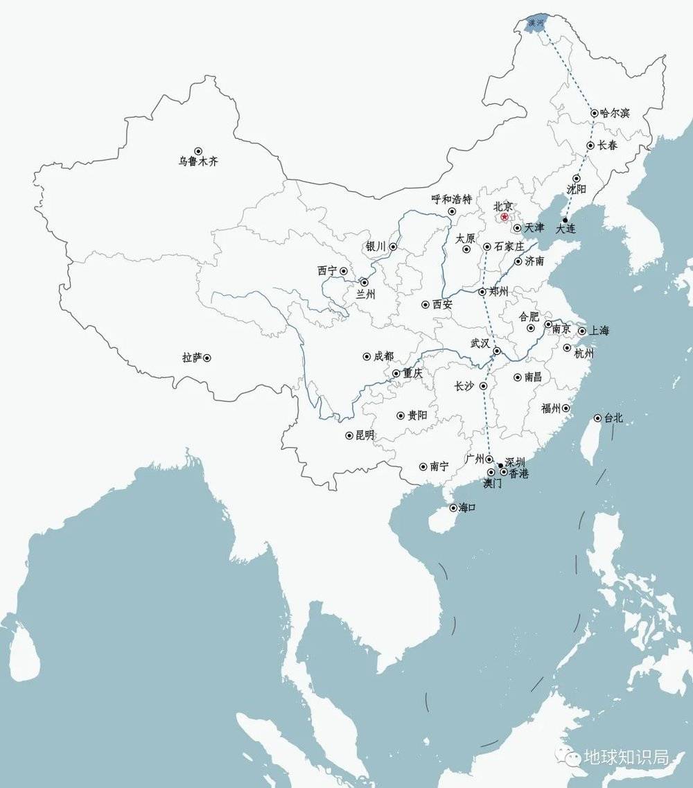 从地图上看，你肯定觉得石家庄-深圳距离更远