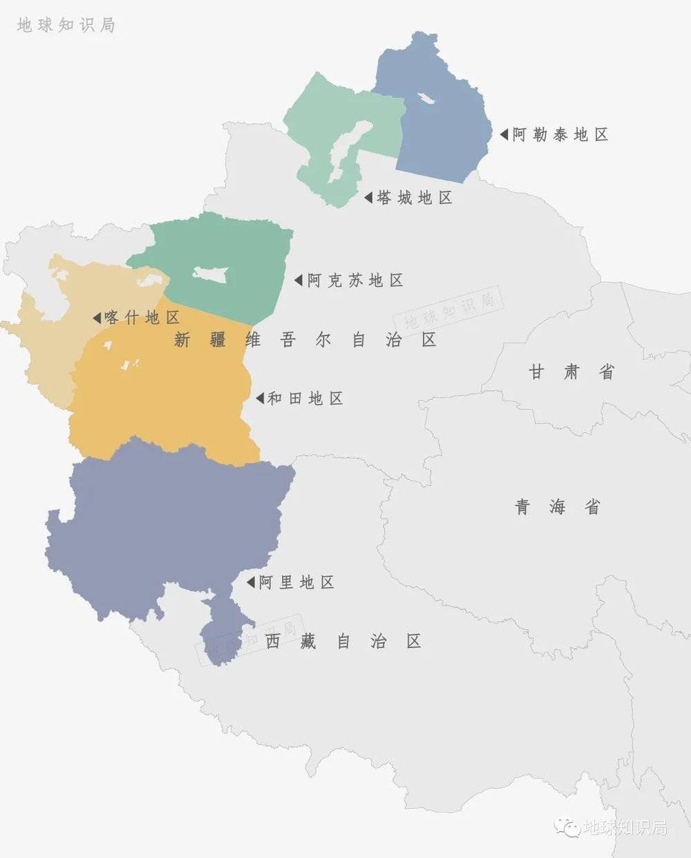 除了黑龙江，就只有新疆、西藏有地区了