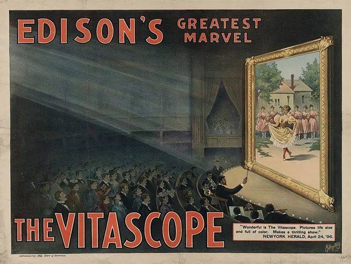 爱迪生的 Vitascope 剧院. 图片来自：Showbiz CheatSheet<br>