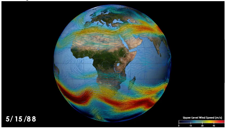 更好地理解边界湍流可以揭示地球的急流现象。| 图片来源：NASA