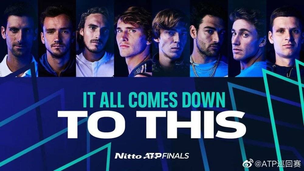 2021都灵ATP年终总决赛海报 图片来源：ATP巡回赛官方微博