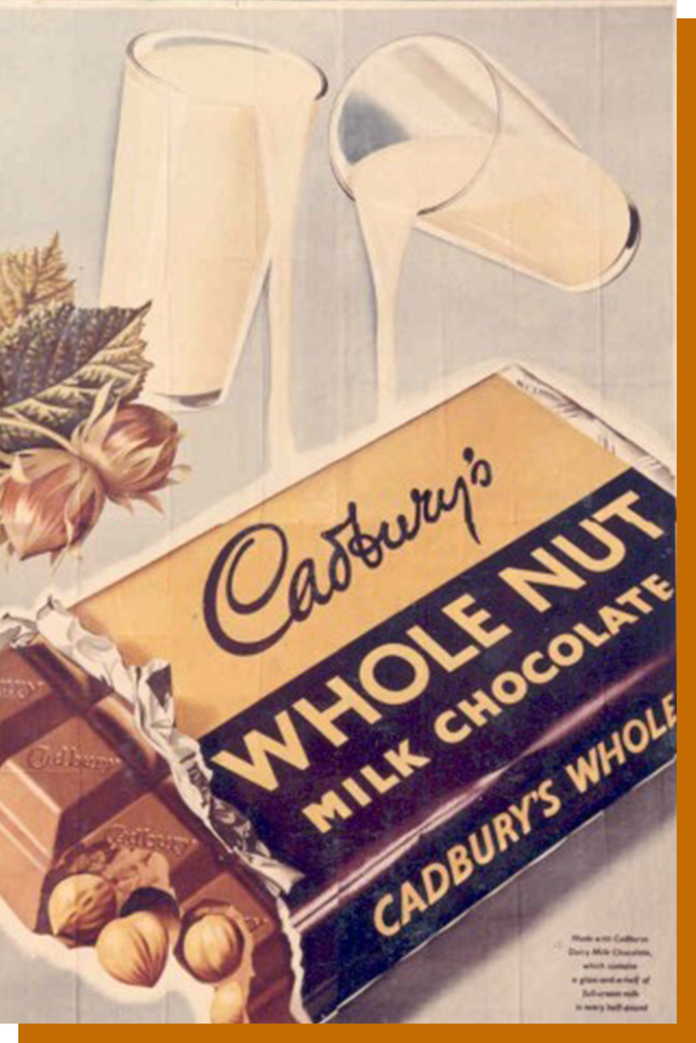 1955 年的吉百利巧克力广告。© dailyedge.ie