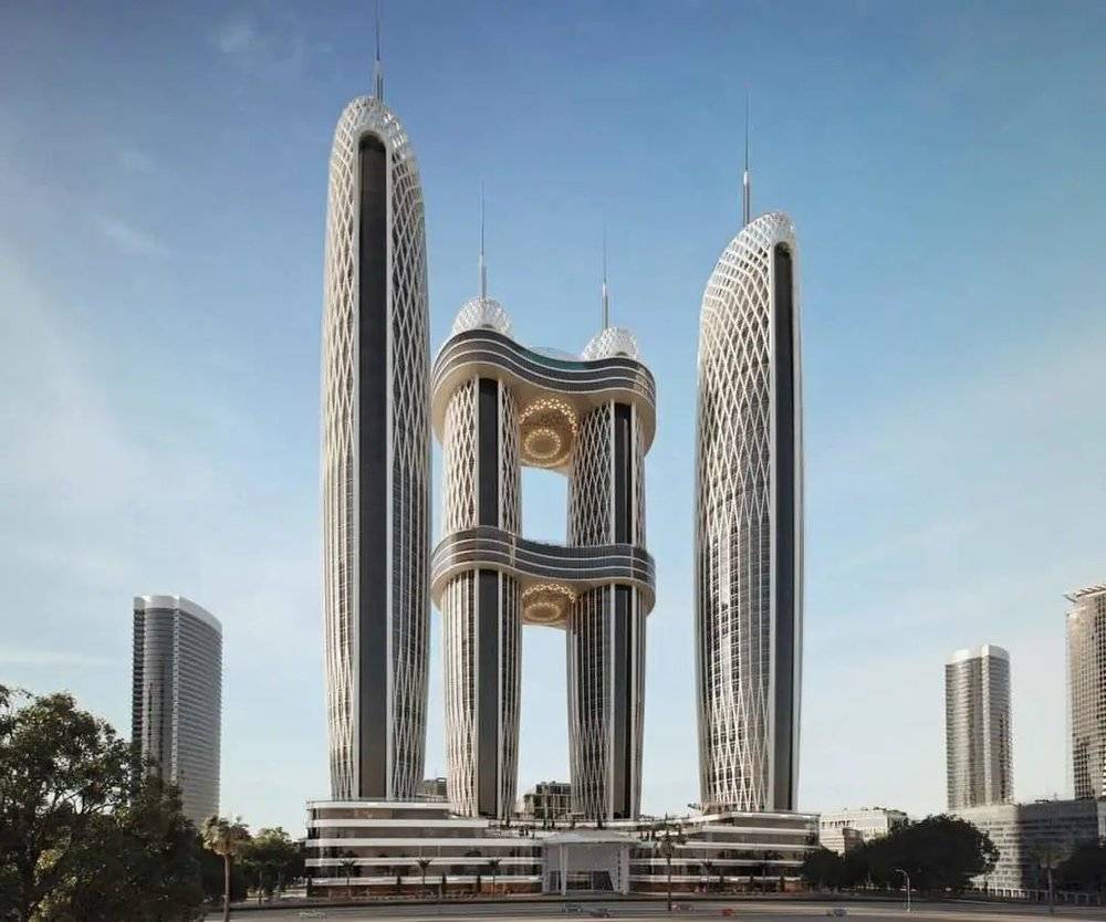 新首都四座摩天大楼概念图（图源：非洲实况区）