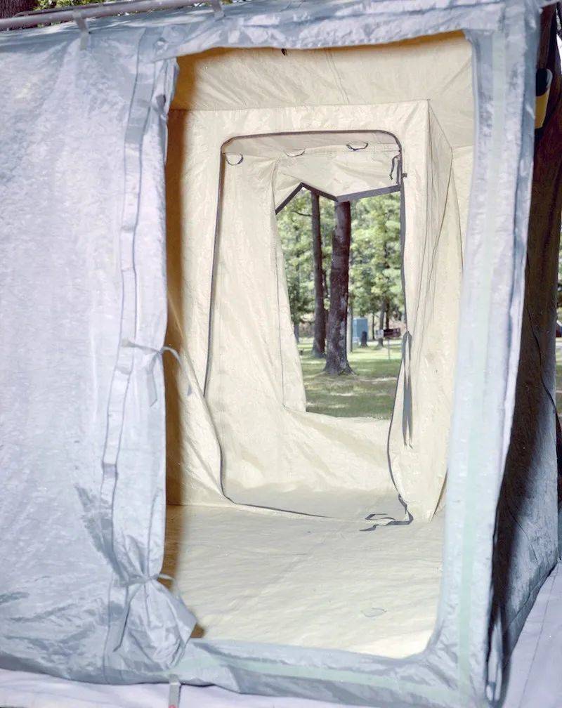 演示帐篷，1985年。