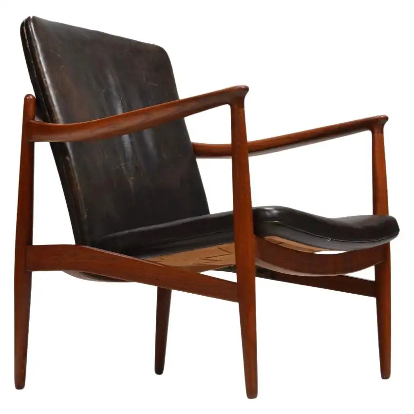 Jacob Kjaer, Adjustable Teak Lounge Chair, Denmark, 1945<br label=图片备注 class=text-img-note>
