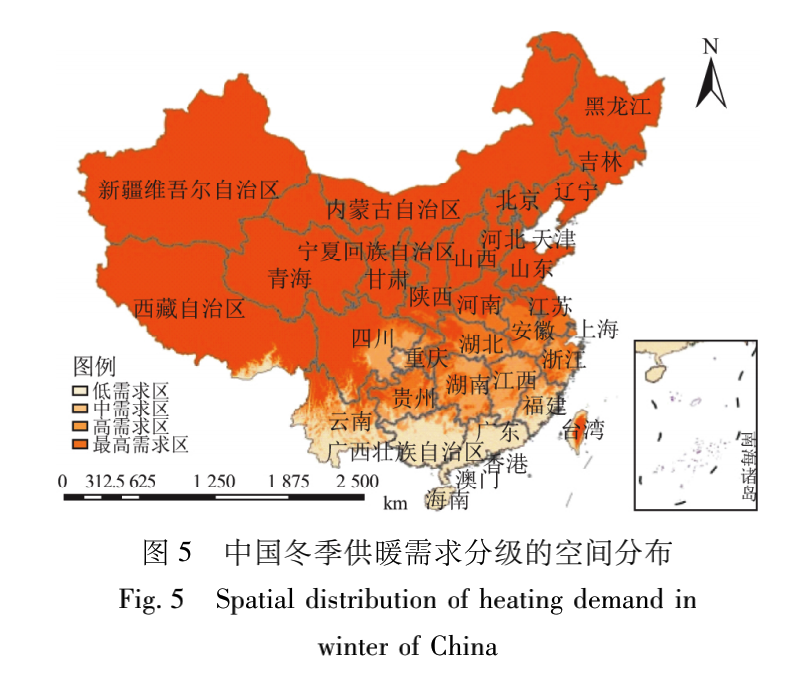 图片来源：《基于体感温度的中国供暖需求分区》<br>