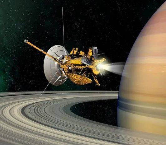 卡西尼-惠更斯土星探测器 图片来自：NASA<br label=图片备注 class=text-img-note>