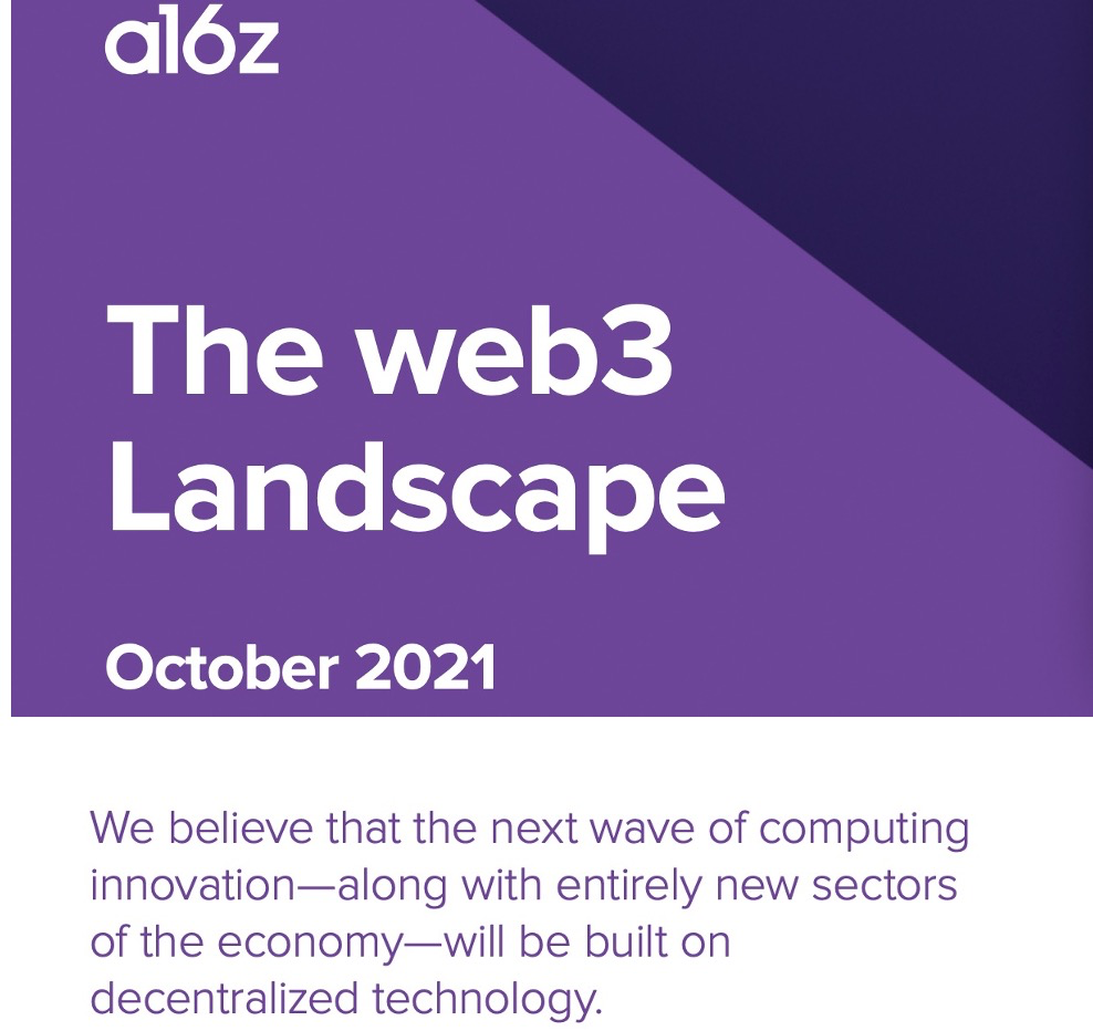 A16Z十月发布的Web 3.0白皮书<br>