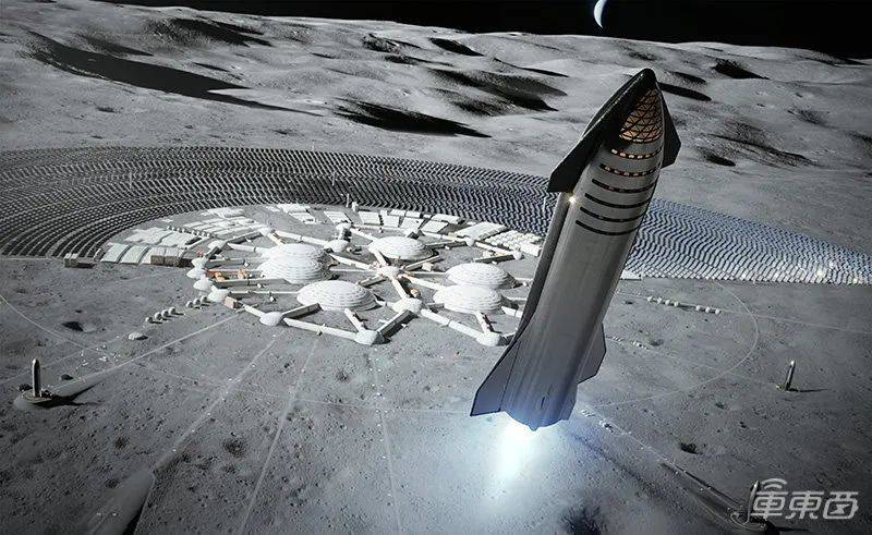 SpaceX设想的外星基地<br>