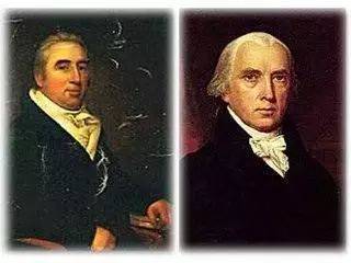 马伯里（左）诉麦迪逊（右）一案，被普遍认为为最高法院赢得了司法审查权<br>
