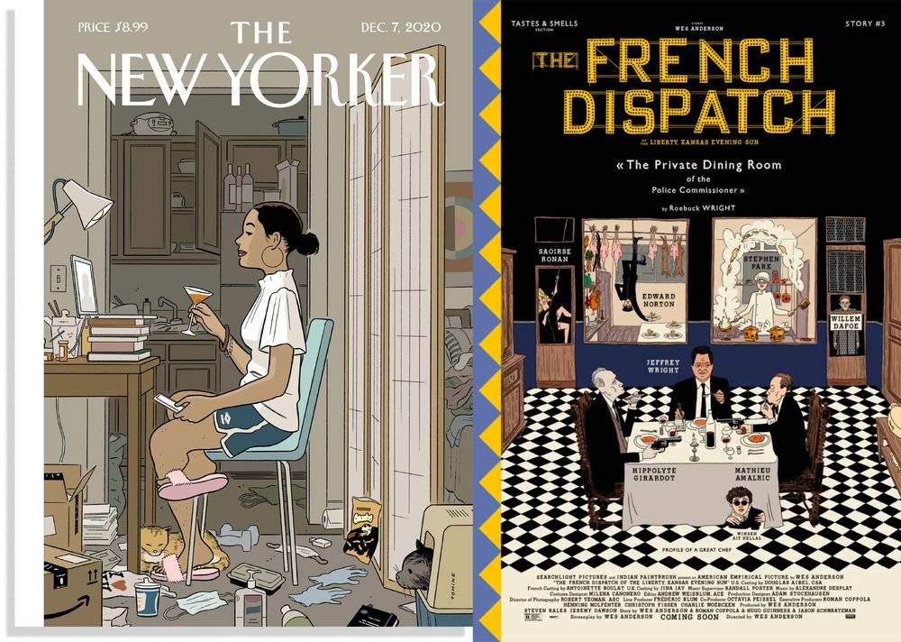 《法兰西特派》海报致敬了《纽约客》风趣美妙的封面<br>