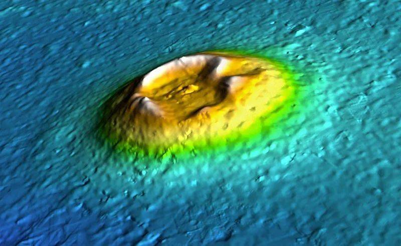 火星上的小型锥形火山。图源：NASA