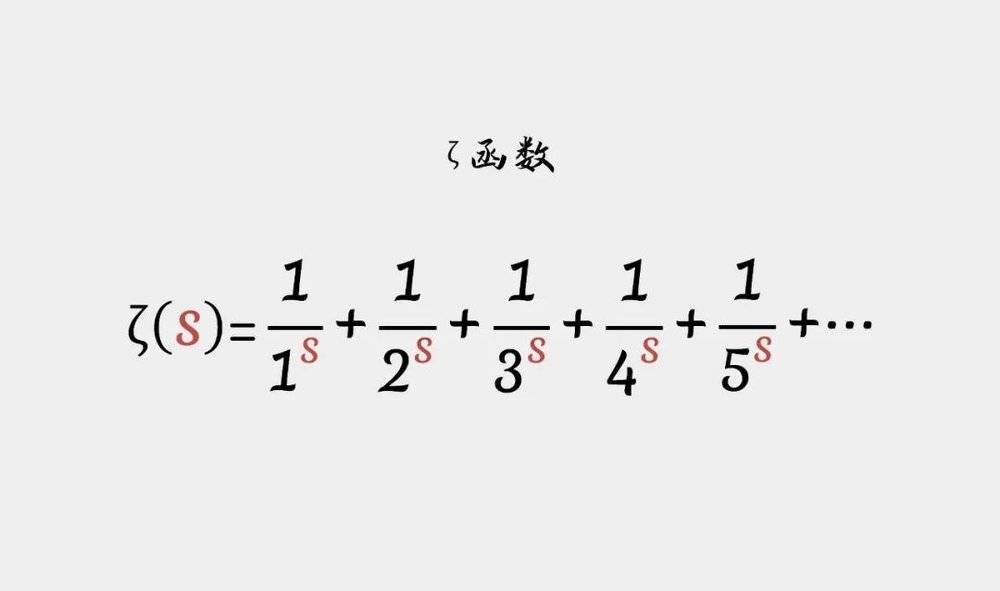 ζ(s)函数，s代表函数中的指数变量，ζ(2)指的就是级数的平方和，ζ(4)是级数的四次方和，以此类推。<br label=图片备注 class=text-img-note>