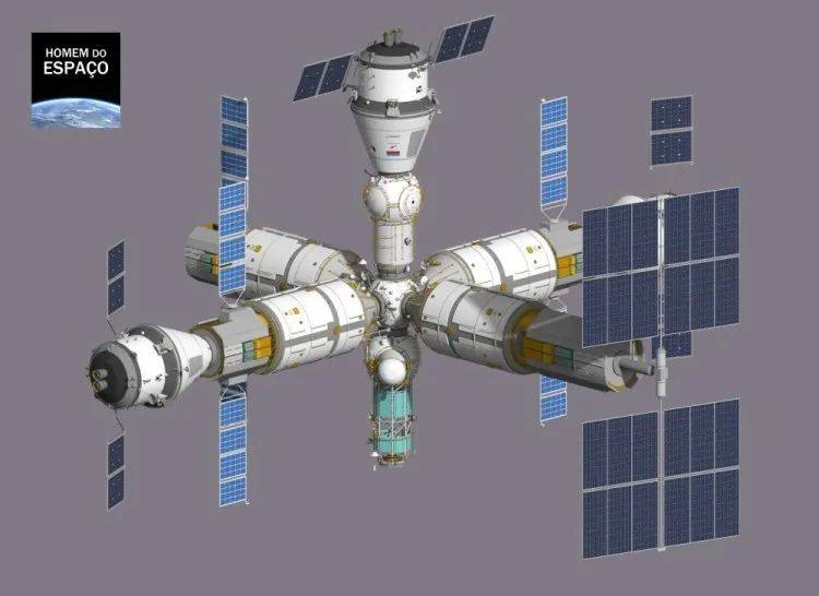 俄罗斯能源火箭航天公司成立75周年纪录片中的ROSS空间站方案。