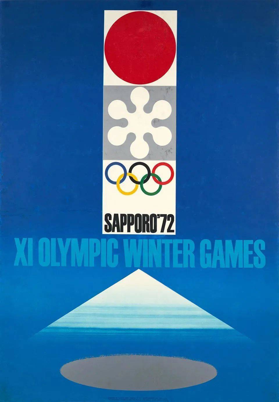 1972年札幌冬奥会的海报<br>