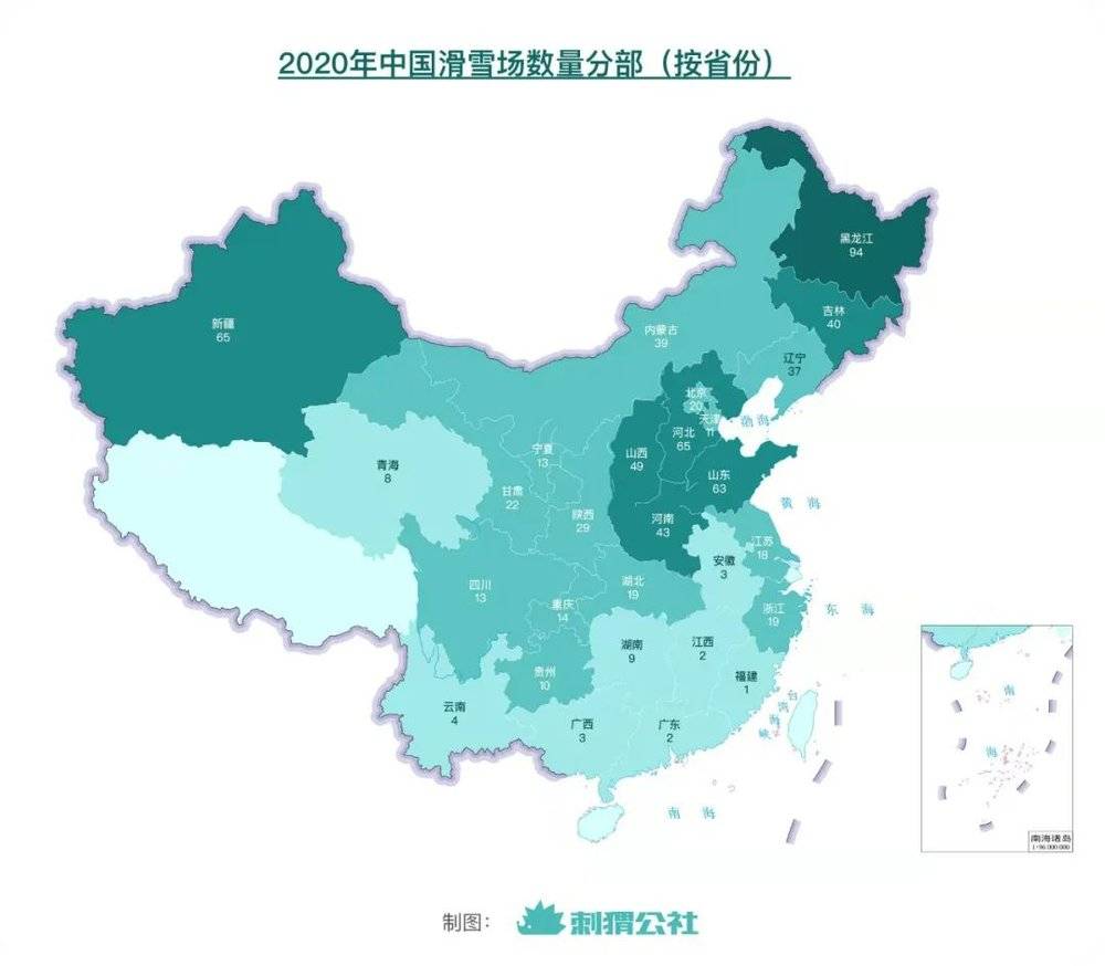 数据源自《2020中国滑雪产业白皮书》 | 制图刺猬公社<br>