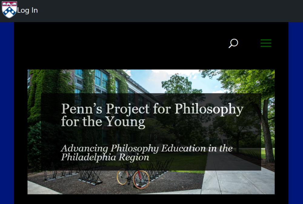 宾夕法尼亚大学的P4Y网站主页。https://web.sas.upenn.edu/phil4young/<br>