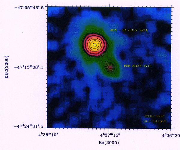 脉冲星PSR J0437-4715。图源：HEASARC