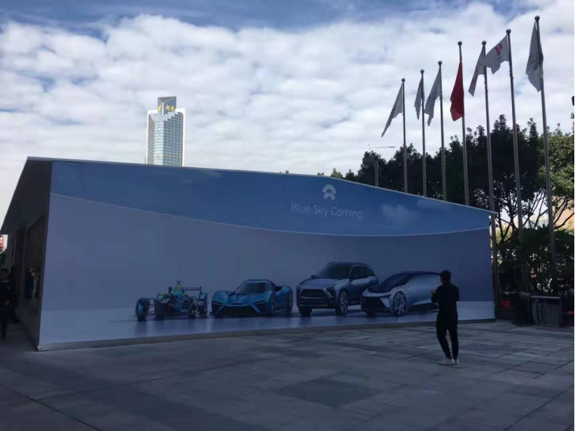  2017年，谢晋入职蔚来后第一次参观EP9概念车展示厅（图源：谢晋）