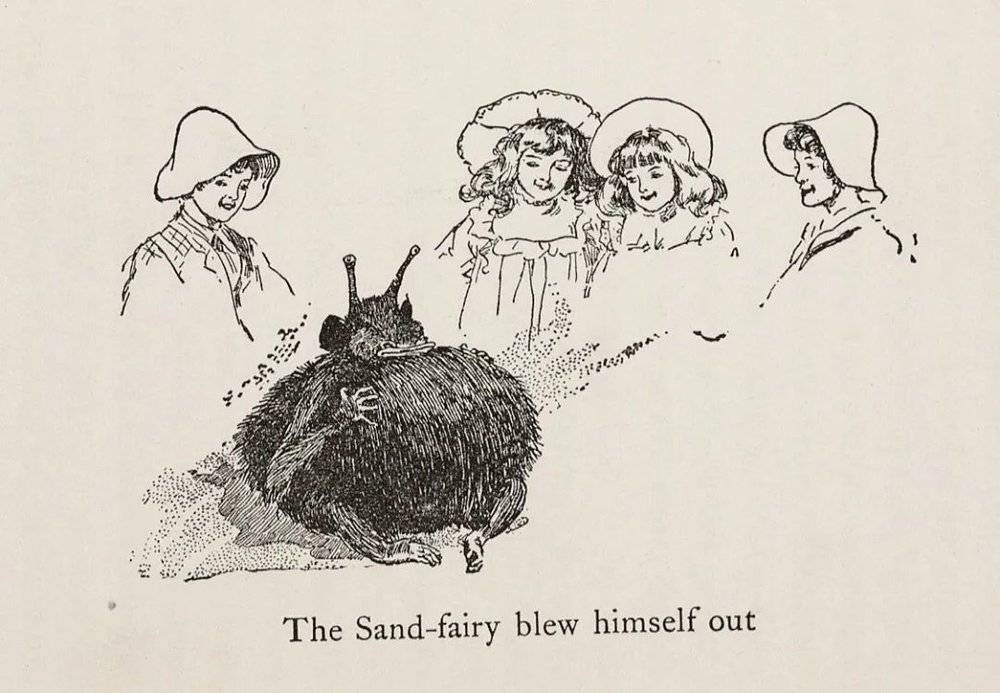 H.R.米勒（H.R.Millar）为内斯比特1905年版的《五个孩子和它》绘制的插画。© lcweb2<br>