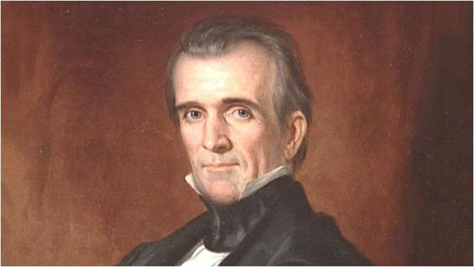 詹姆斯·诺克斯·波尔克，是美国第十一任总统，在1844年当选，任期只有一届。但在他的这一届任期里，美国国土扩大了一倍。据说波尔克一天要工作18个小时，这也导致他的健康大受影响，在卸任离开白宫后三个月就离世，终年54岁。