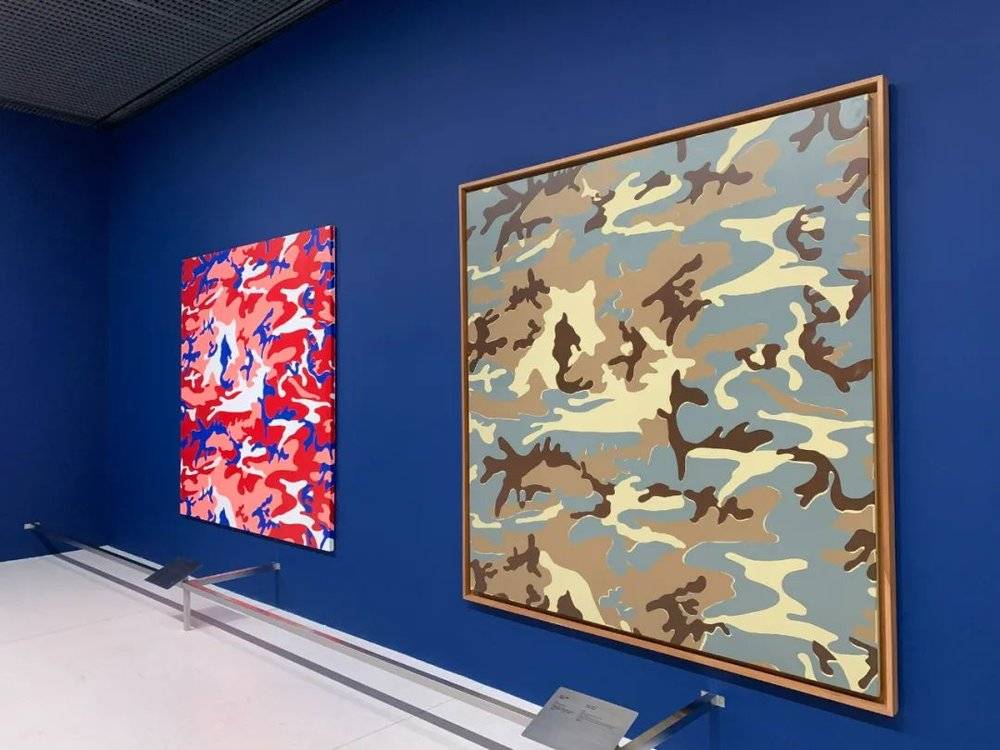 安迪·沃霍尔的《Camouflage》系列作品，作者自摄