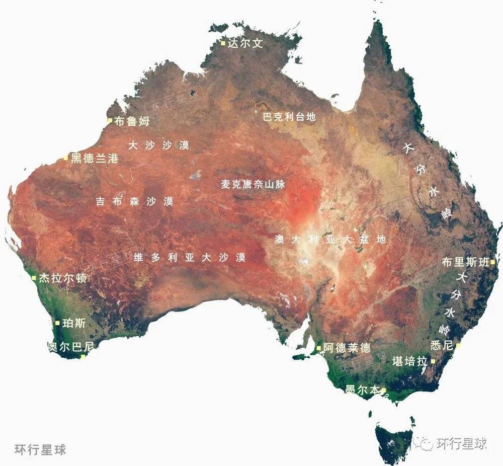 澳大利亚气候湿润很适合做牧场