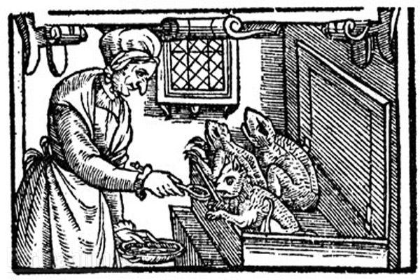 魔女正在喂养自己的使魔们（16世纪后期）