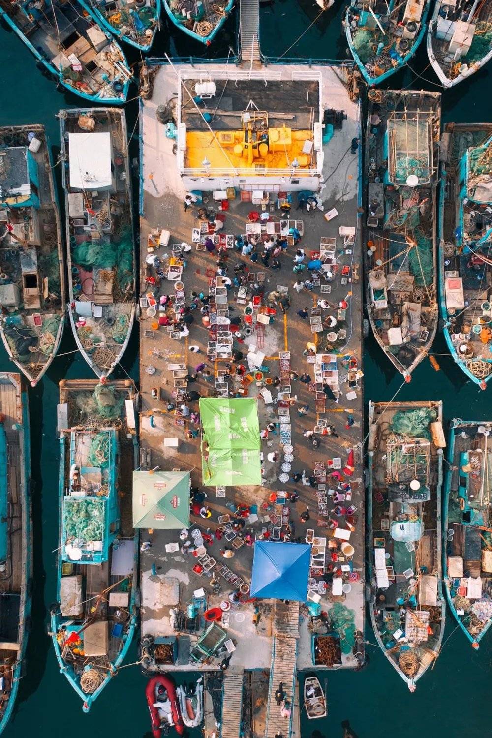 青岛海鲜集市，就开在码头周围。<br label=图片备注 class=text-img-note>