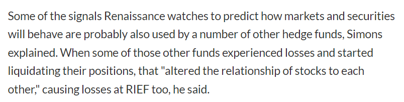 西蒙斯解释非常多的对冲基金都在采用相似的预测信号<br>
