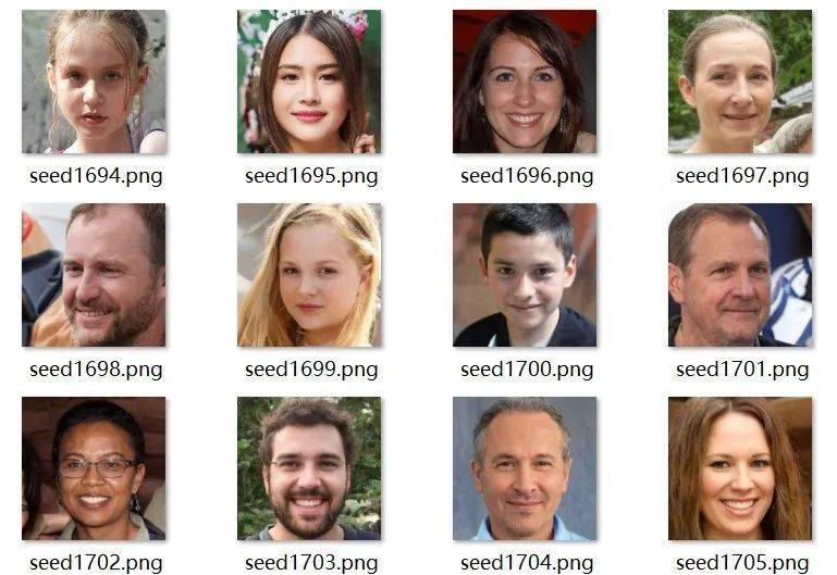 以上都是纯计算机生成的人脸图片， 但混在真人照片里， 绝对真伪难分<br>