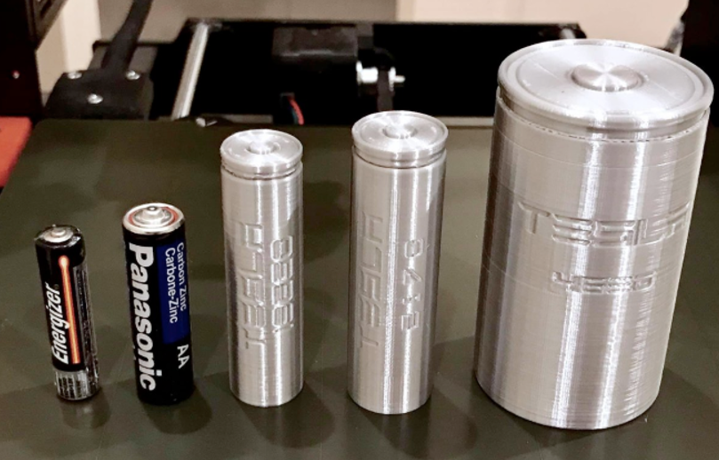 7号电池、5号电池、18650、21700和46800电池对比<br>
