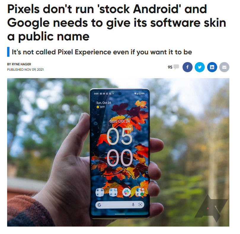 Android Police：Pixel 手机运行的不是“原生安卓”