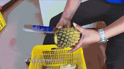 △神湾菠萝，拿柄即食。