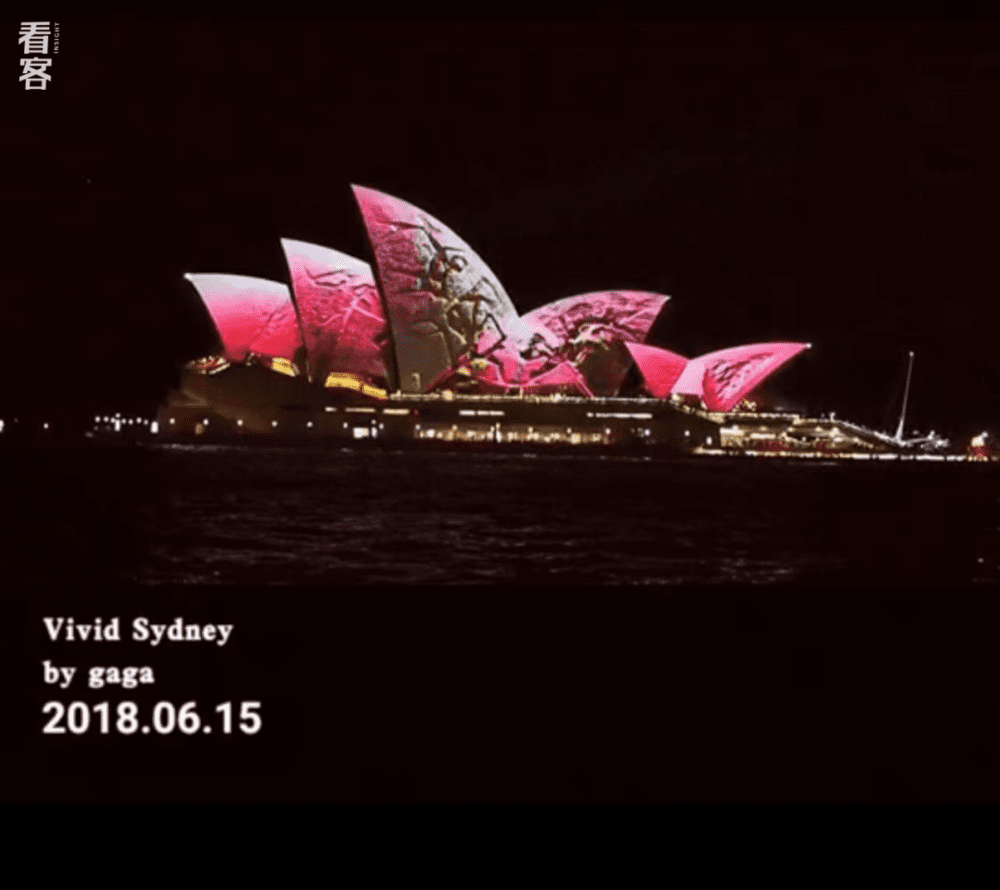 刚到澳洲不久，赶上了悉尼一年一度的灯光节 受访者供图