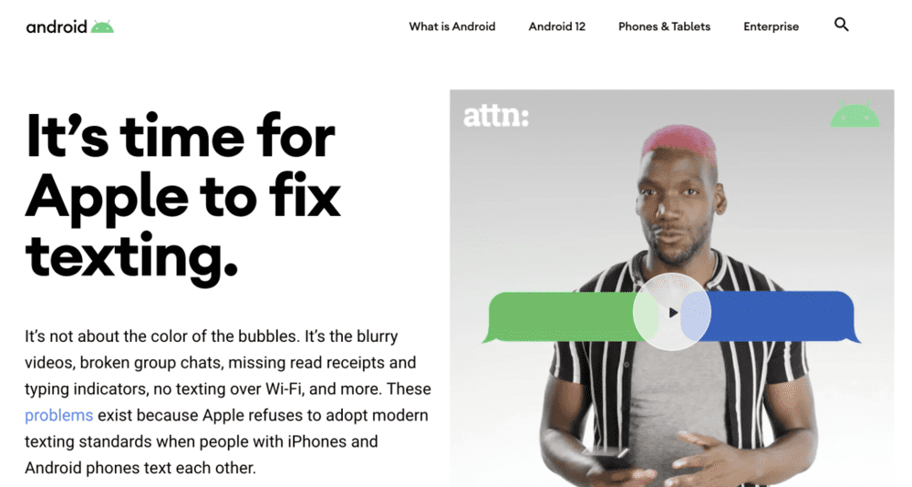 “苹果是时候修复短信了！”丨android.com<br>