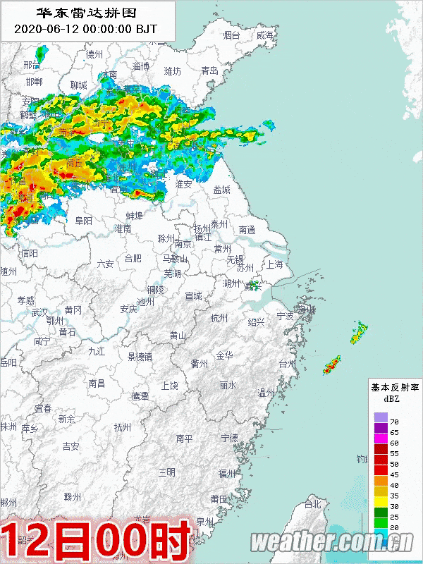 可以看到，往年的梅雨带“镶嵌”在华东江淮流域（图：中国天气网）