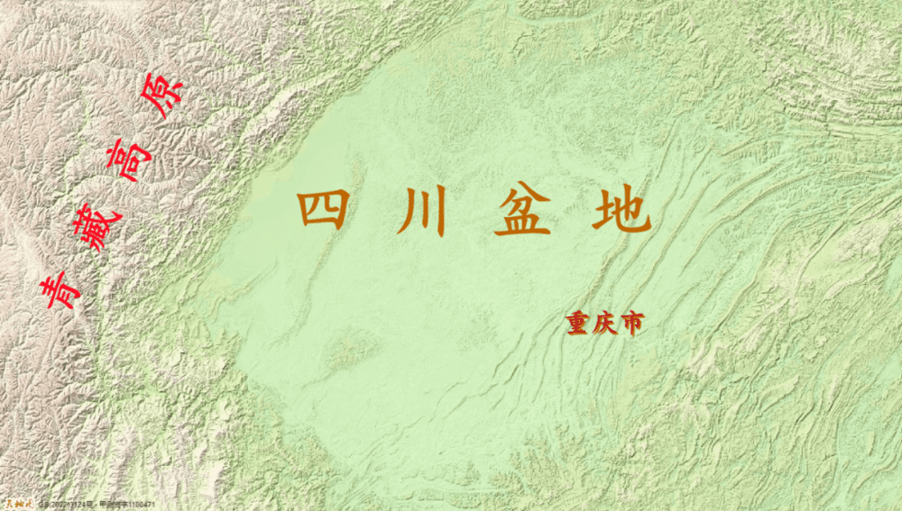 重庆市区地形，重重山脉将市区围成了一口“大锅”。底图/天地图<br>
