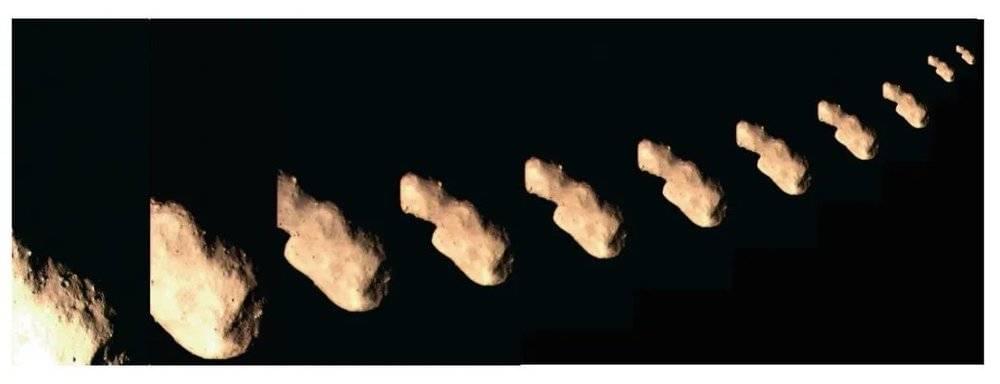 “嫦娥二号”拍摄的图塔蒂斯小行星图片