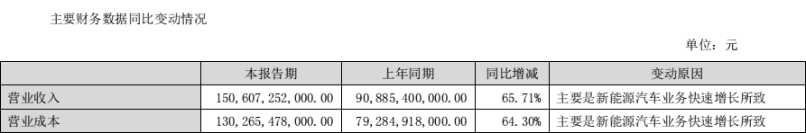 来源：比亚迪2022年半年报<br>