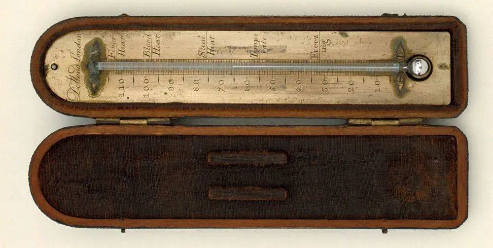 19世纪的水银温度计。（图片来源：sciencelearn.org）<br>