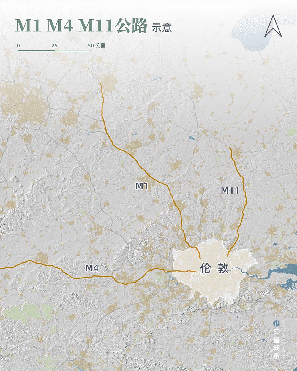 M1、M4、M11公路