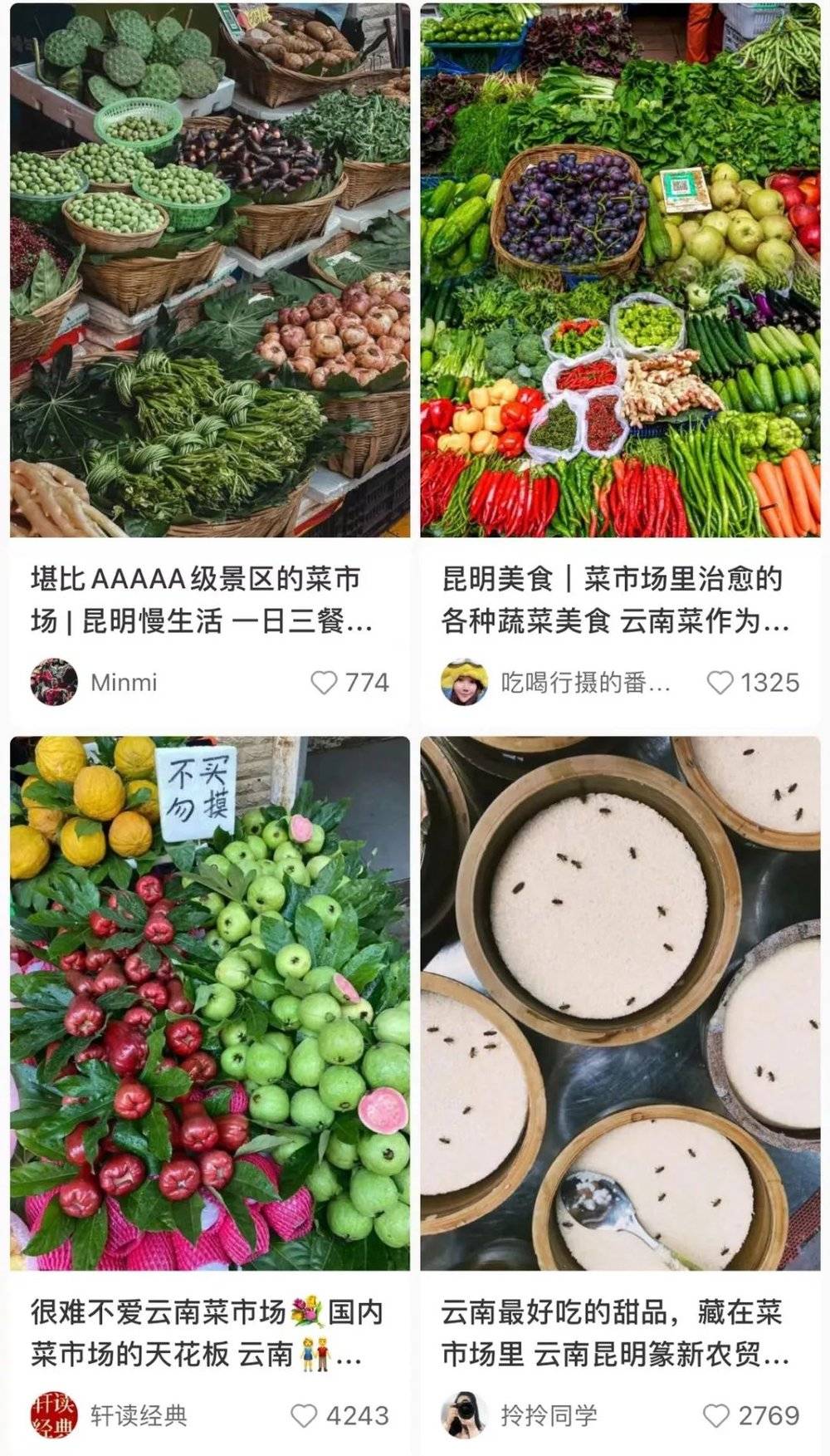 最近几年，云南菜市场也成了热门旅行地<br>