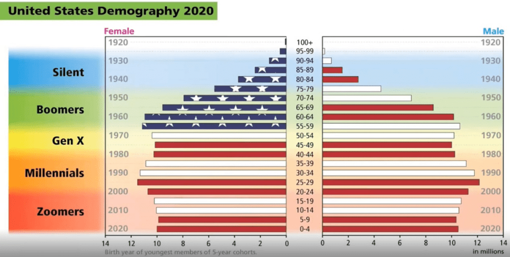 图14：美国人口结构预测图（2020年）<br label=图片备注 class=text-img-note>