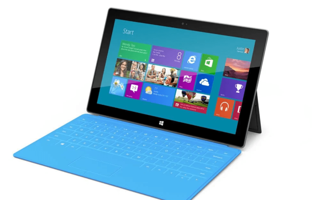2012年发布的第一代Surface